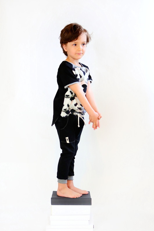 SPODNIE baggy black Cudi KiDS