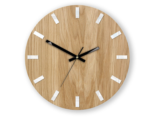 Zegar  ścienny Simple White_Black 33,5cm ModernClock