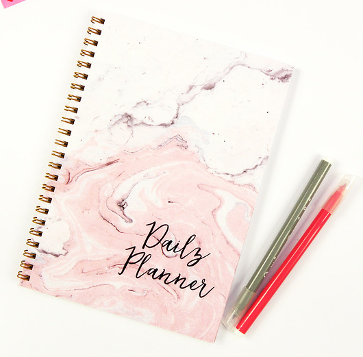Marmurowy Notes A5, Planer dzienny, Plan dnia kapotka1