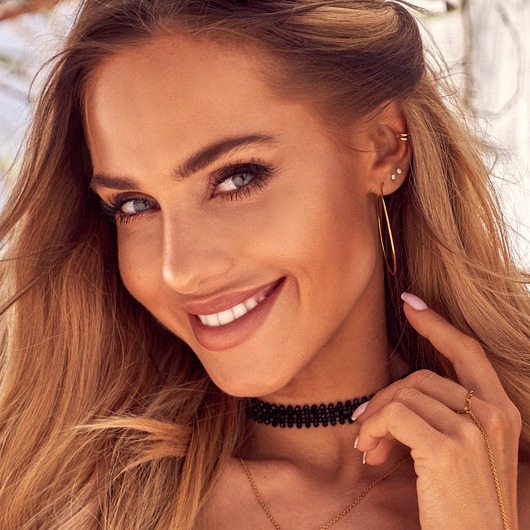 chokery Choker 5-rzędowy Black View