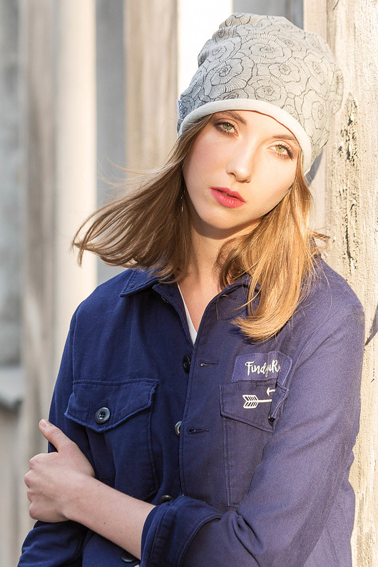 Wygodna Czapka Beanie DRES Szary Melanż CADOaccessories