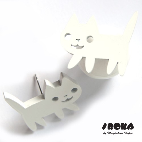 kolczyki - inne kot, Cat, Katze, 猫, gato na ucho 4