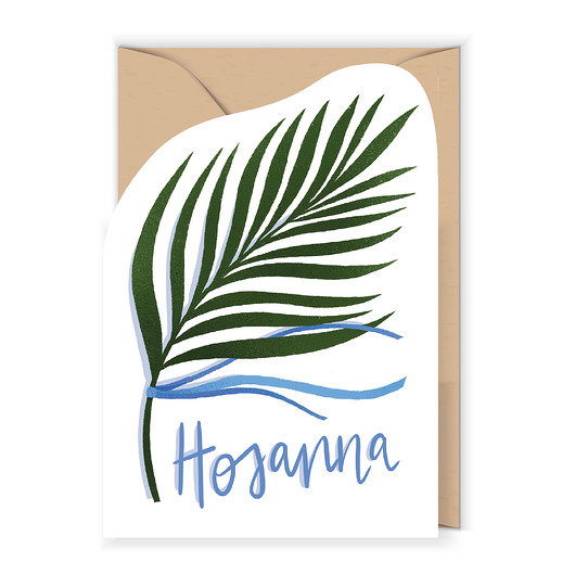 kartki okolicznościowe - wydruki Kartka z wycięciem Hosanna