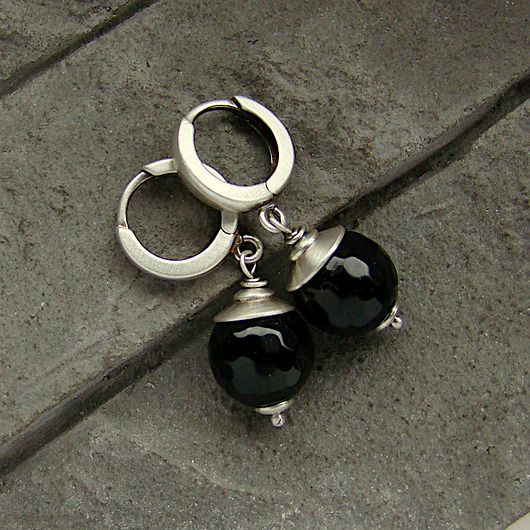 kolczyki z kamieniami Kolczyki Czarnulki