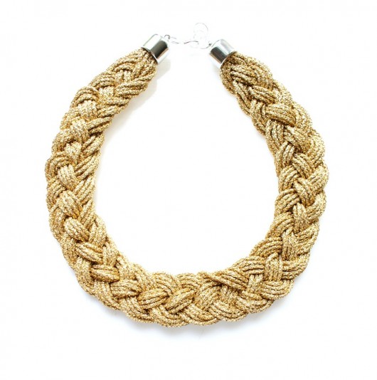 Golden braid Republika jewelry