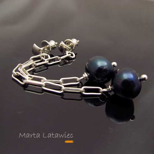 Kolczyki >Perłowy zawrót głowy< Marta Latawiec