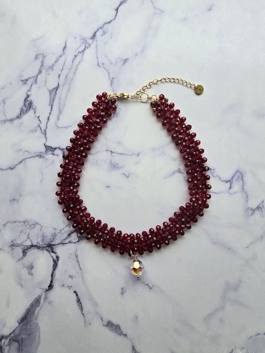 chokery Choker 5-rzędowy Fashion Gloss
