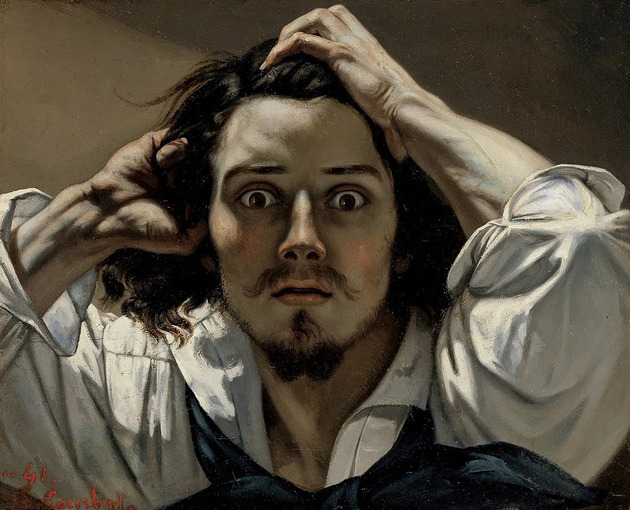 obrazy Gustave Courbet - The Desperate Man - obraz na płótnie lub plakat