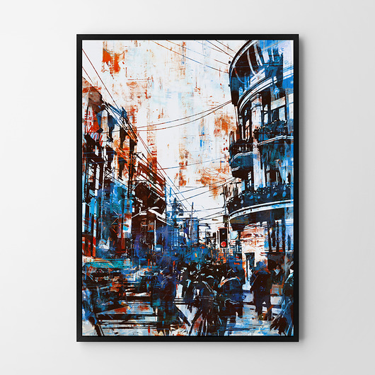 plakaty Plakat Blue city