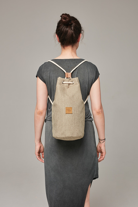 Okrągły plecak-tuba / safari dust Lootbag