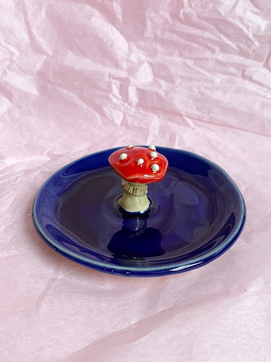 pojemniki na biżuterię Talerzyk ozdobny z grzybkiem