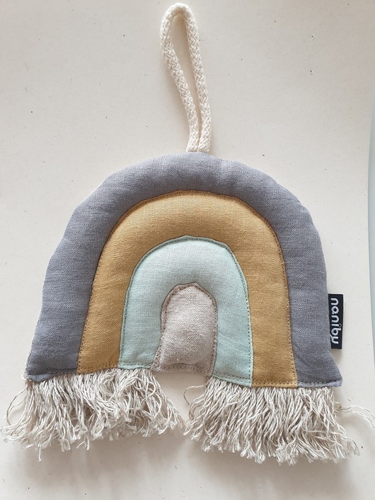 pokój dziecka - różne Tęcza zawieszka dekoracja, szary, ochra, aqua