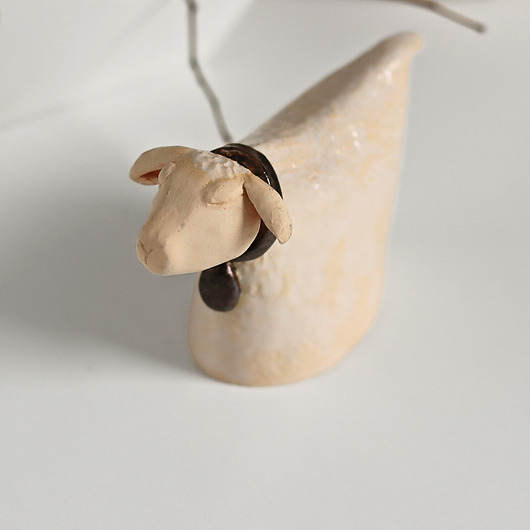 ozdoby wielkanocne Baranek wielkanocny ceramika