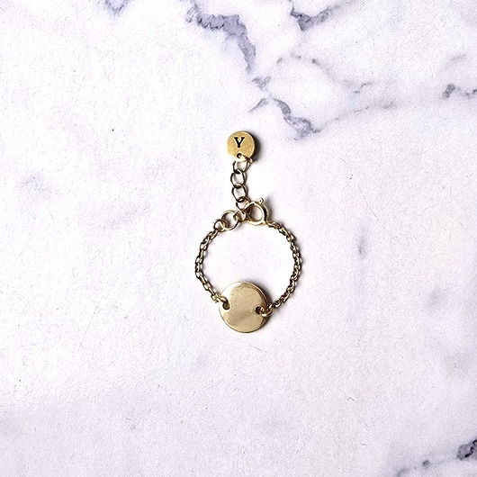 bransoletki złote Pierścionek  łańcuszkowy Goldie Steel Chain