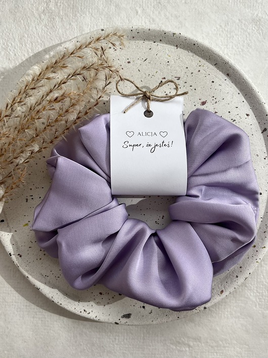 gumki do włosów Gumka scrunchie wieczór panieński Team Bride wzór 1