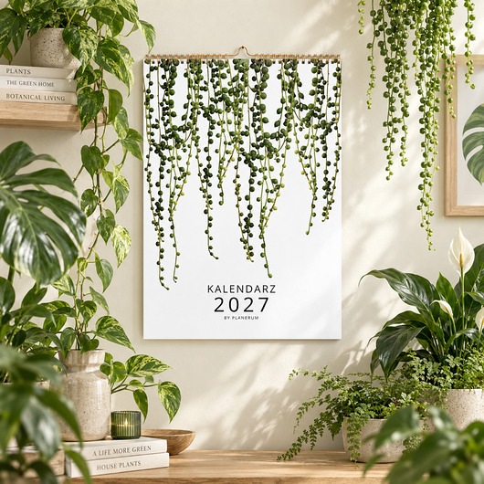 kalendarze i plannery Kalendarz 2027 ścienny BOTANICZNY A3 na spirali
