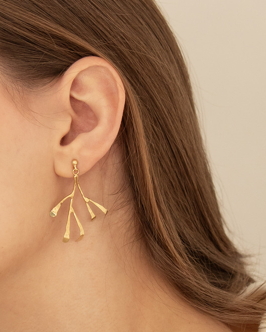 kolczyki pozłacane Kolczyki pozłacane SZADŹ No. 2