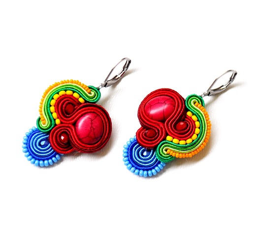 kolczyki soutache Sutaszowe kolczyki HAVANA _ EXPRESS