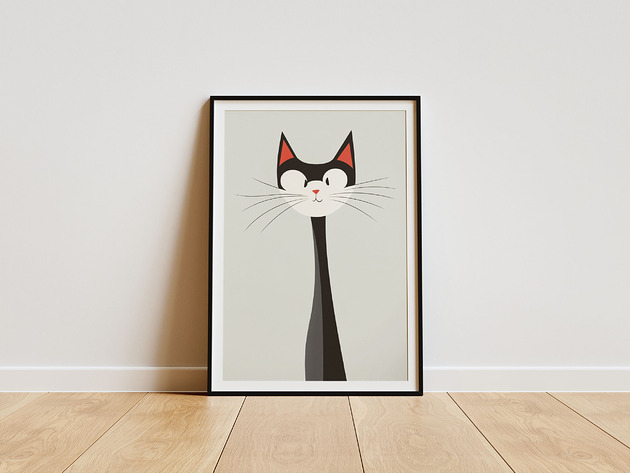 plakaty Plakat - Kot Curious