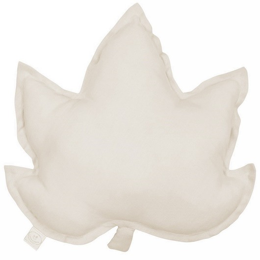 Lniana poduszka liść klonu Naturalna Cotton & Sweets