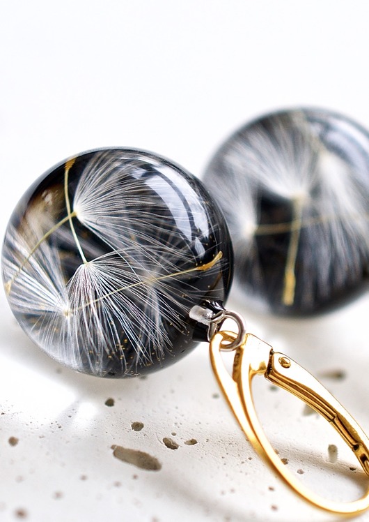 Kolczyki pozłacane kwiatowe Grol Jewellery
