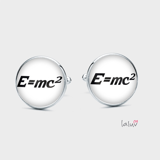 Spinki do mankietów E=MC2 laluv