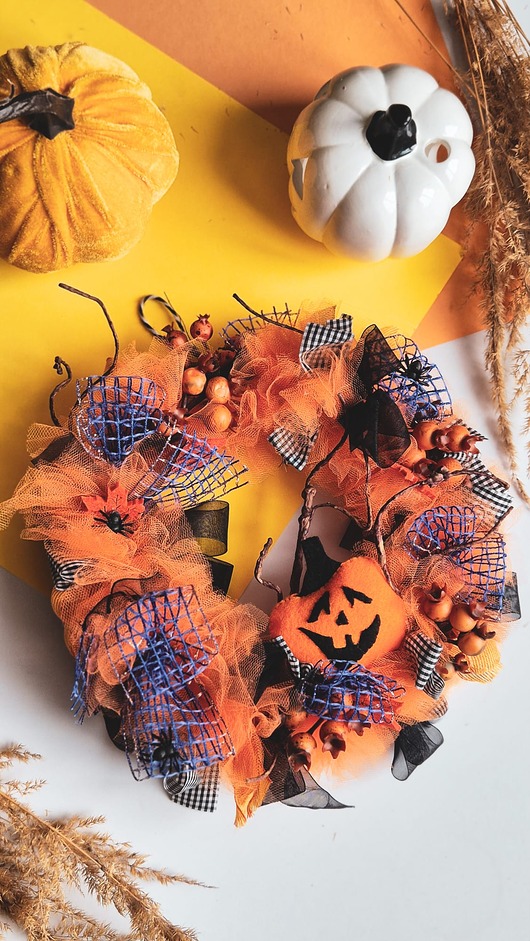 wianki Wianek dekoracyjny Halloween