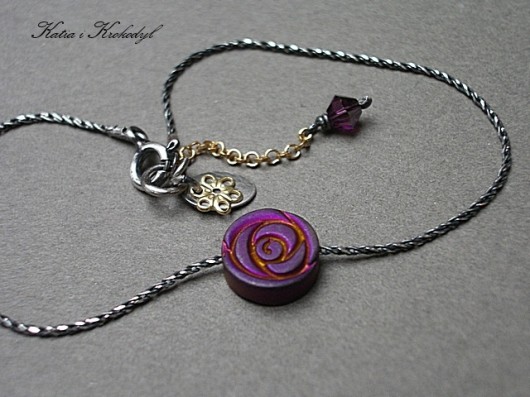 Rosa purple  -bransoletka Katia i krokodyl