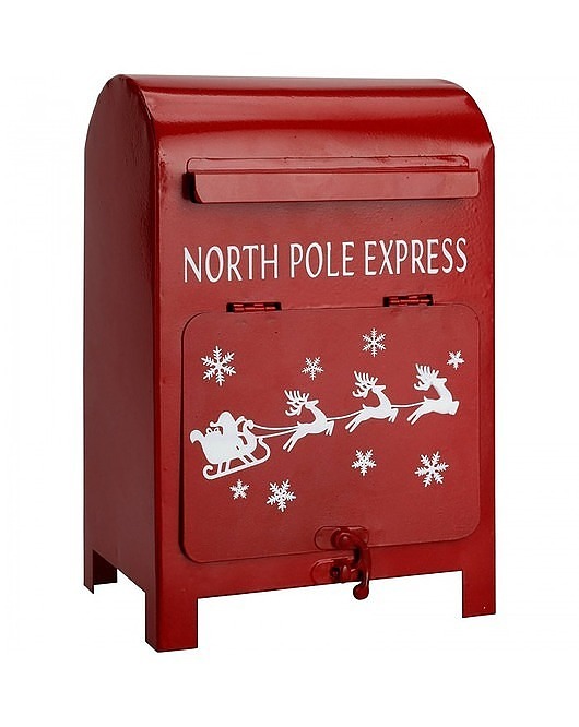 dekoracje świąteczne Skrzynka Świąteczna na Listy od Mikołaja Santa North Pole Express