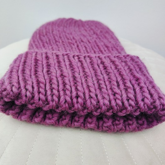 czapki damskie Wełniana czapka WOOLLY PURPLE