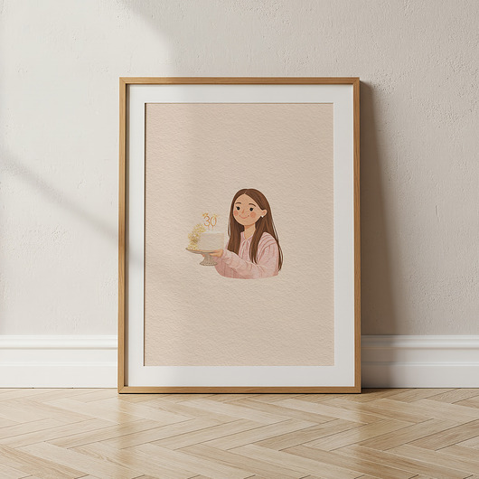 grafiki i ilustracje Personalizowany grafika na zamówienie (1 postać)