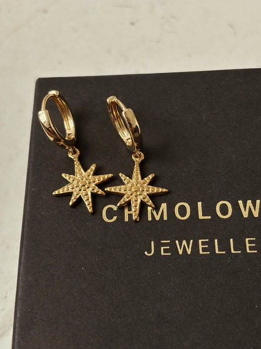 kolczyki pozłacane Kolczyki pozłacane Gwiazdka