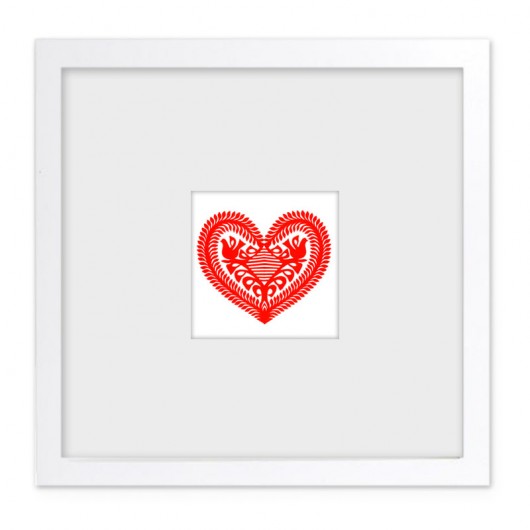 great little HEART (cutout from Kurpie Region) na ludowo