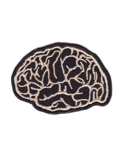 naszywki na ubrania Naszywka naprasowanka MÓZG termo haft 5,2x3,7cm