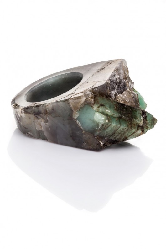 Brazi InspiRING Szmaragd Brazi Druse Jewelry