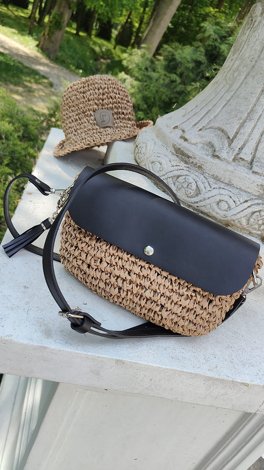torby na ramię Torebka z rafii ABAKA
