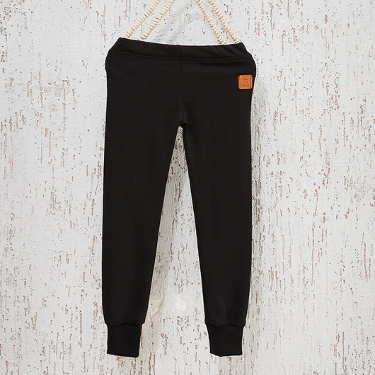 Legginsy ze ściągaczem Basic - czarne Benni