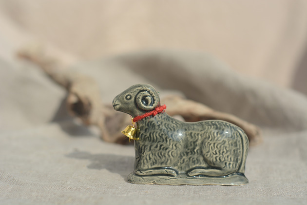 ozdoby wielkanocne Baranek wielkanocny szary kolekcja 'be' numer 15