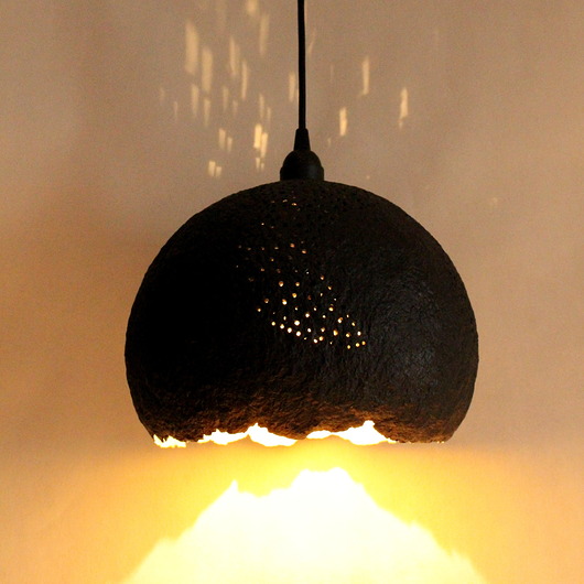 lampy wiszące Lampa wisząca kula czarna 029 Mabuca