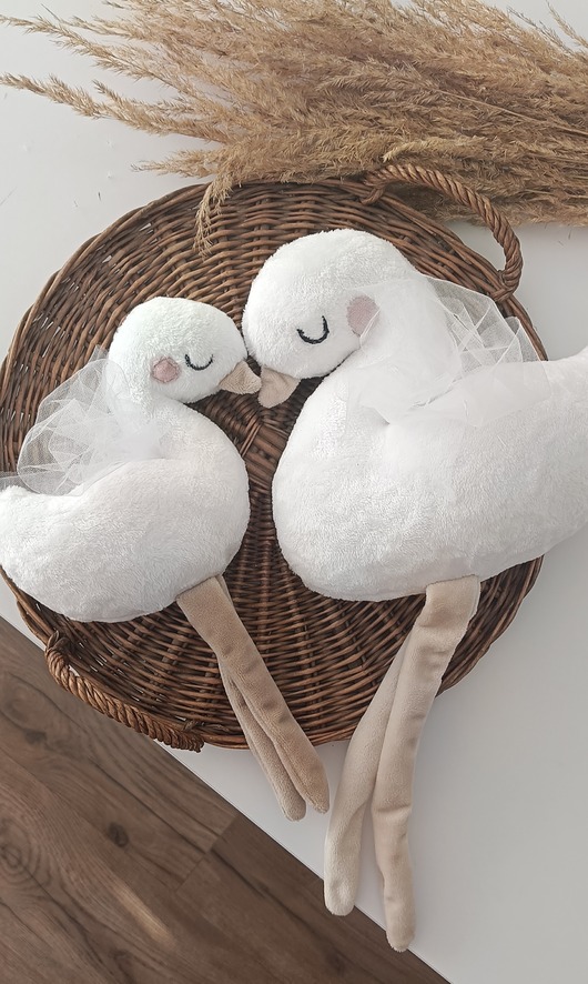 przytulanki dla niemowląt i dzieci Łabędź  - personalizowana maskotka, przytulanka