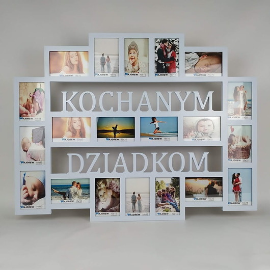 ramki na zdjęcia Multirama ramka na zdjęcia z napisem Kochanym Dziadkom 20 zdj 15x10