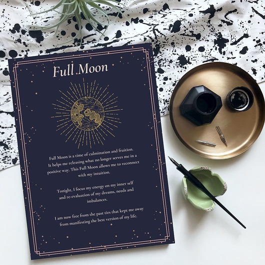 akcesoria do jogi Karty do afirmacji FULL MOON RITUALS