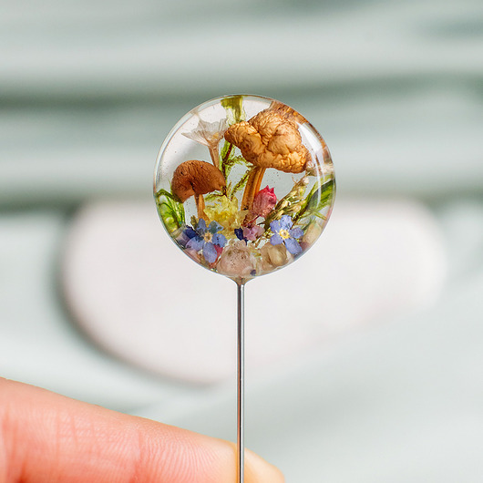 broszki Broszka z leśną kompozycją