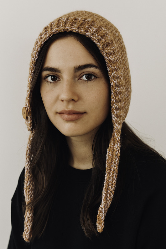 czapki damskie Balaclava kominiarka kaptur zamiast czapki z wełną merino i bawełną