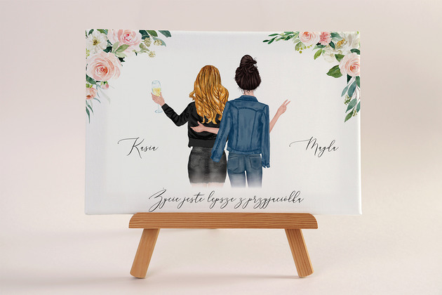 dekoracje świąteczne Super przyjaciółki - plakat na prezent