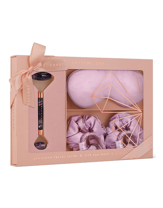 akcesoria dla niej CRYSTALLOVE Amethyst home SPA set