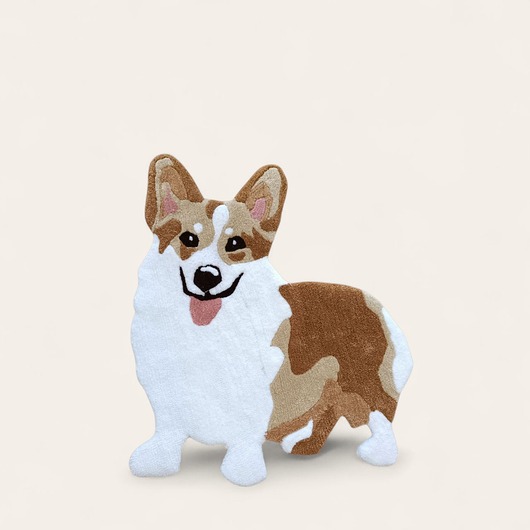 dywany Dywan w kształcie psa, welsh corgi