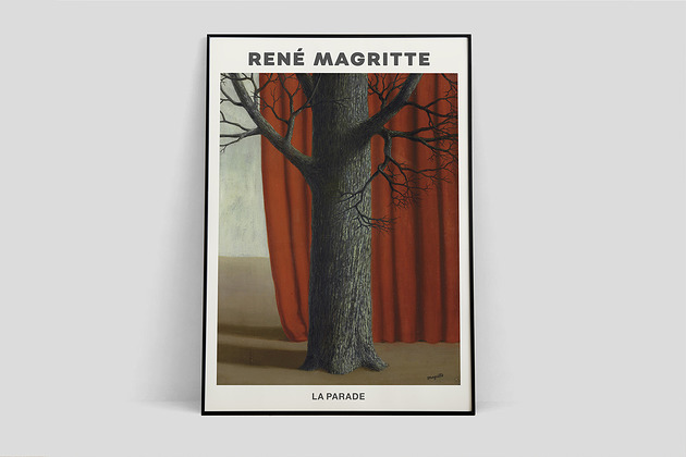 Rene Magritte - plakat wystawowy Pas De LArt