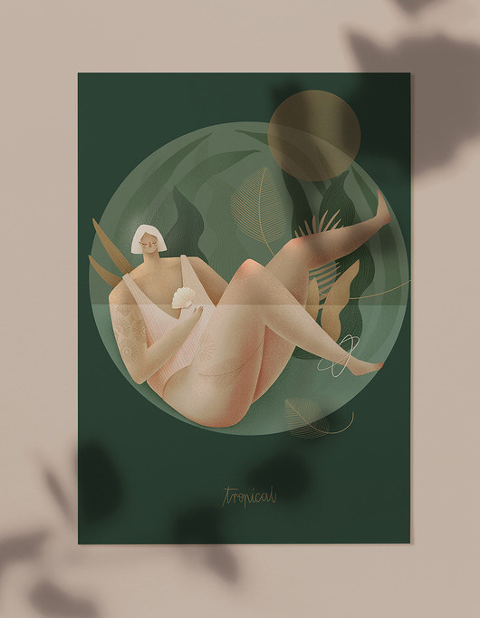 grafiki i ilustracje Ilustracja TROPICAL