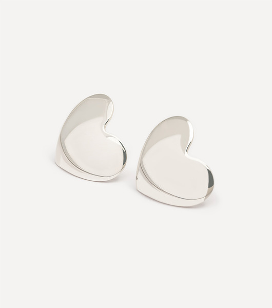 kolczyki srebrne Kolczyki srebrne serca All my love